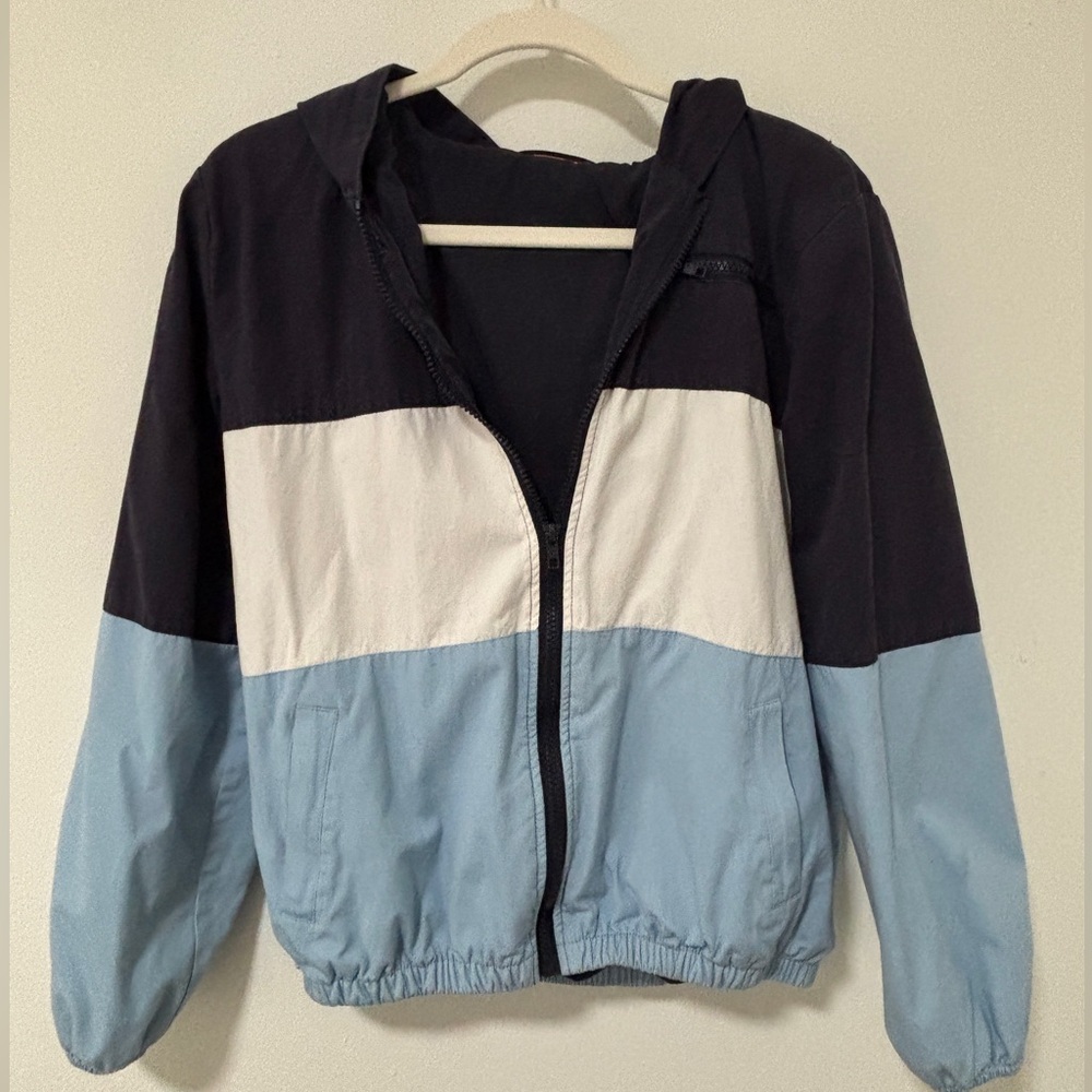Brandy Melville Black, White, and Blue Jacket